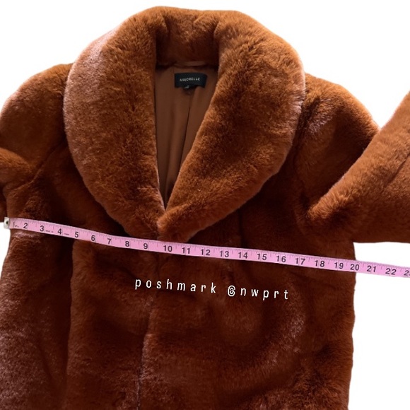 MAJORELLE ๐ฆ Tatiana Faux Fur Coat Jacket Chestnut Brown XXS XS 0 Tatianna - Picture 6 of 8